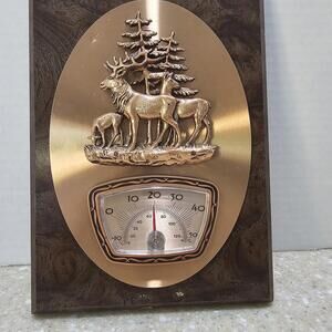 Vintage A&F Wall Plaque Niagara Falls, Canada Moose Thermometer